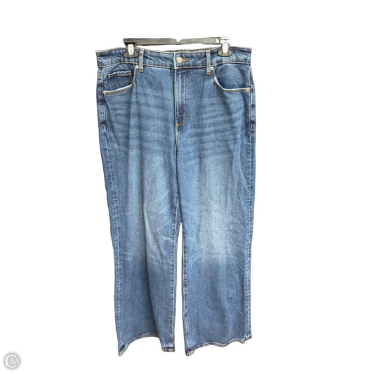 Jeans Wide Leg By Loft In Blue Denim, Size: 10