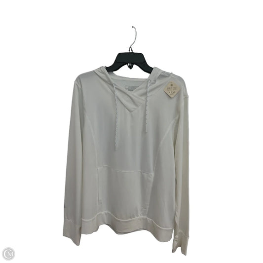 Athletic Top Long Sleeve Hoodie By Gerry In White, Size: Xxl