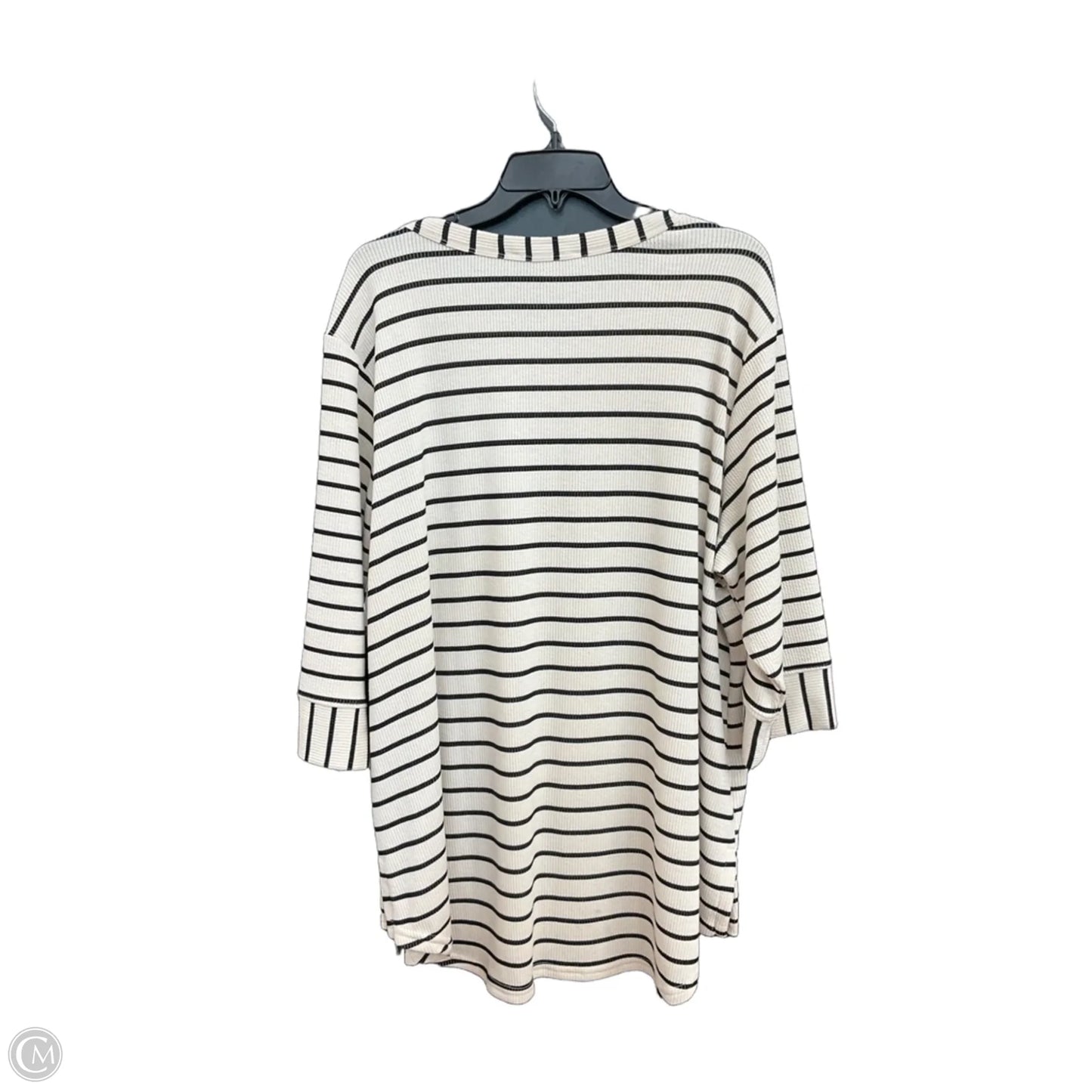 Top 3/4 Sleeve By Jane And Delancey In Tan, Size: 2x