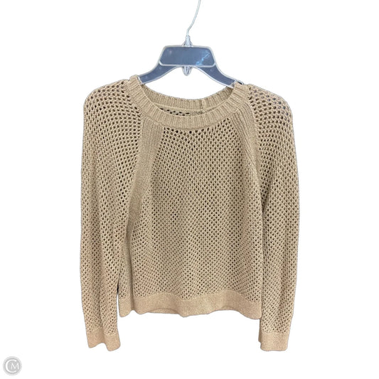 Top Long Sleeve By Loft In Gold, Size: S