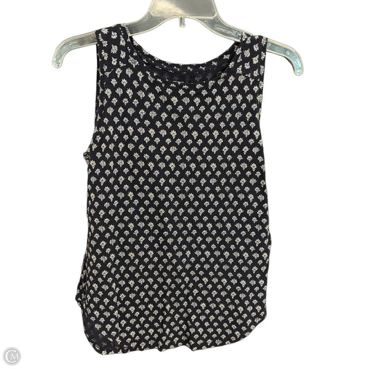Top Sleeveless By Loft In Navy, Size: S