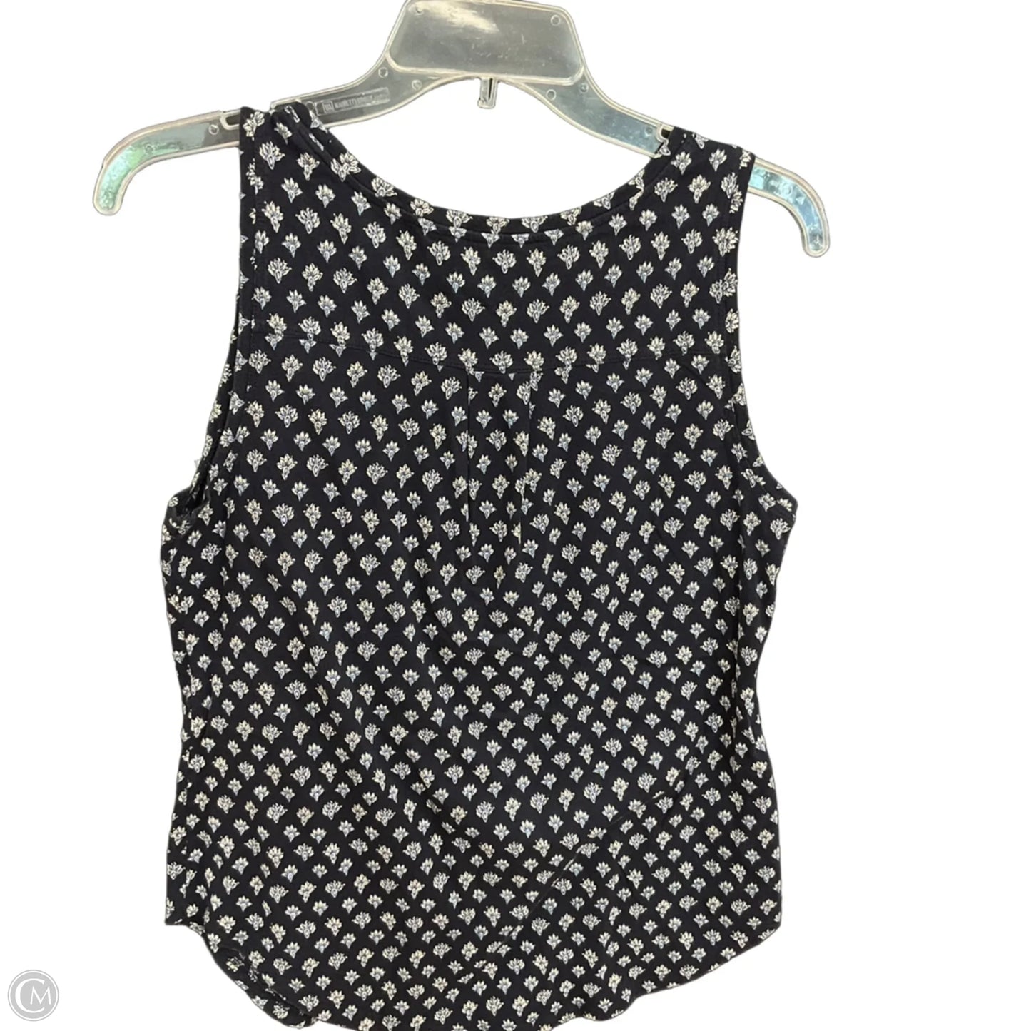 Top Sleeveless By Loft In Navy, Size: S