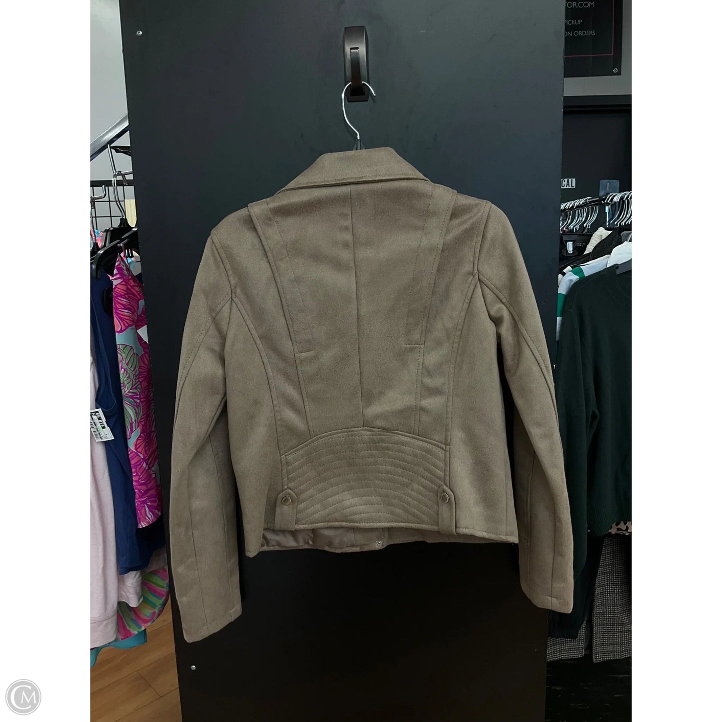 Jacket Faux Fur & Sherpa By Jou Jou In Tan, Size: M