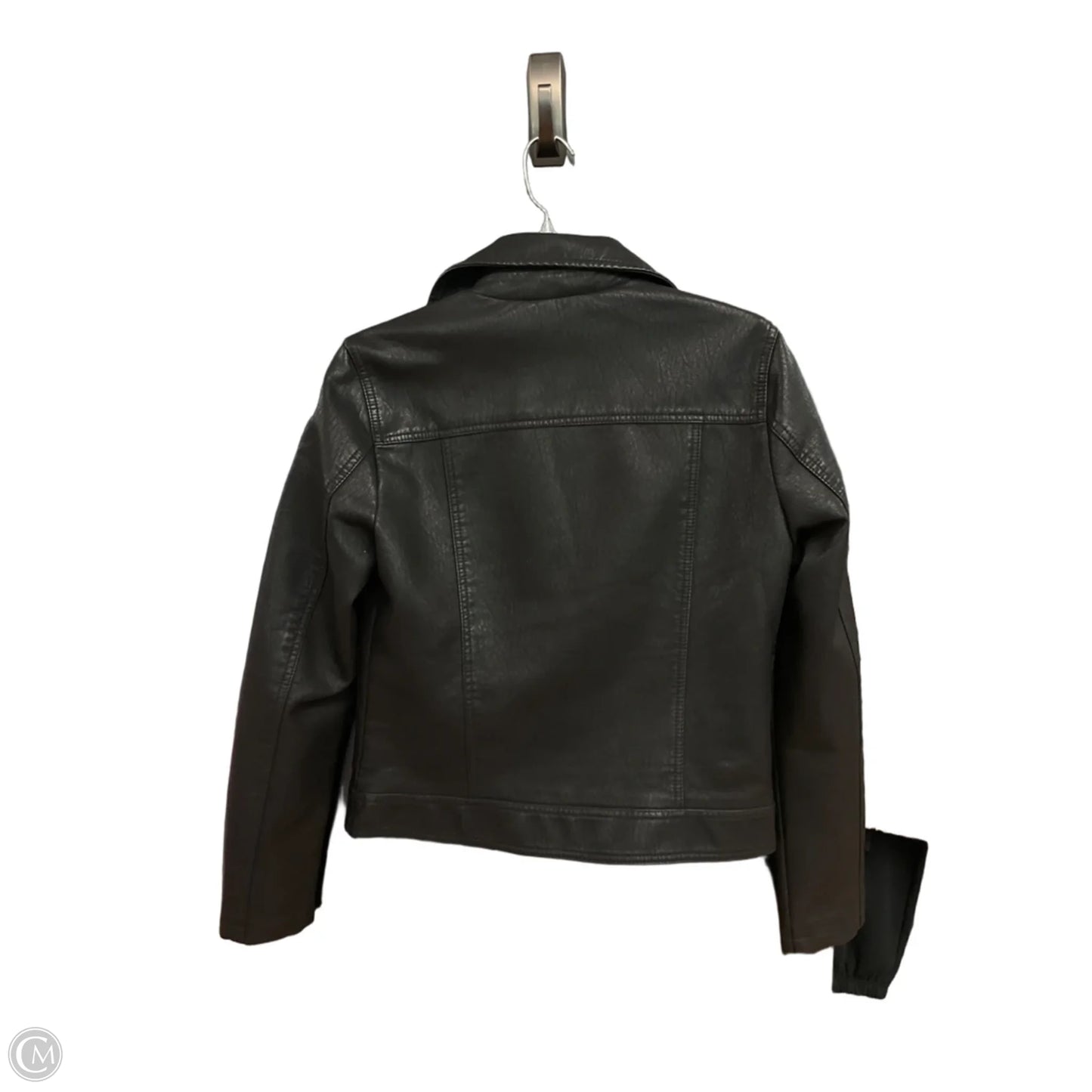 Jacket Faux Fur & Sherpa By Top Shop In Black, Size: M