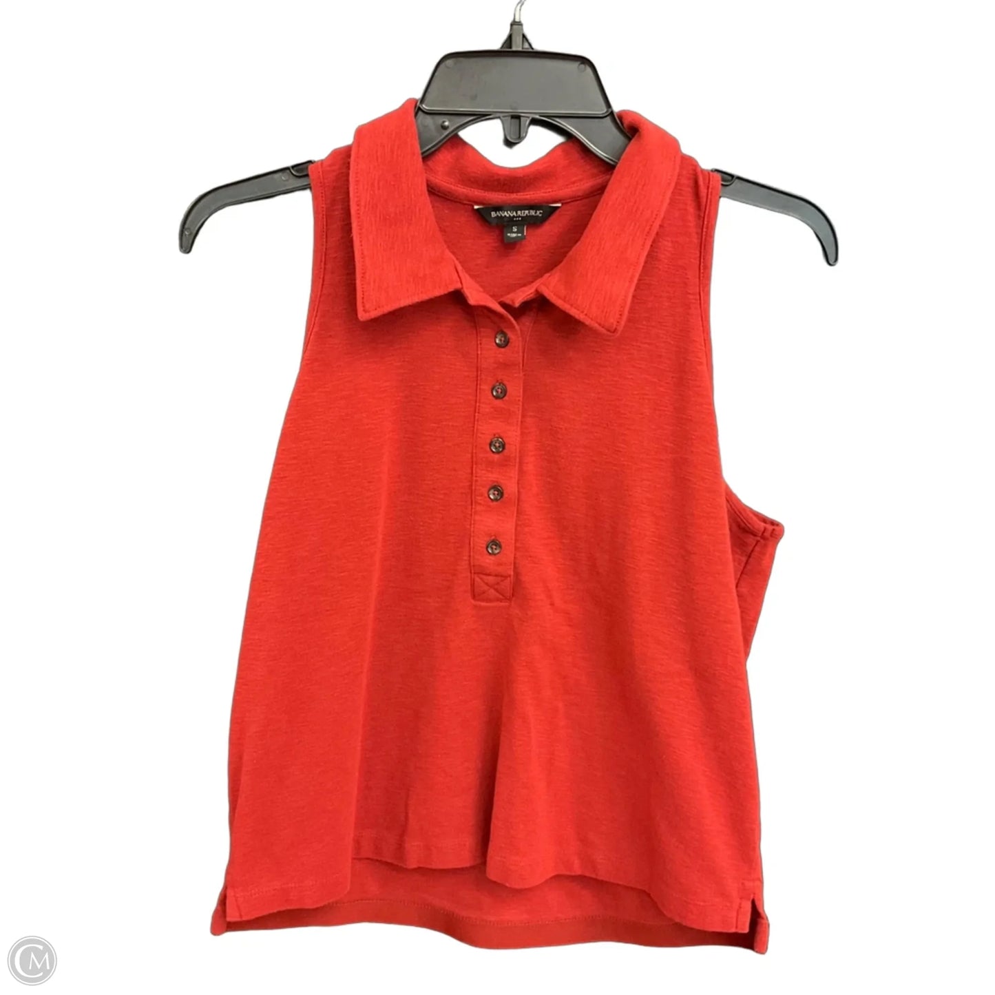 Top Sleeveless By Banana Republic In Red, Size: S