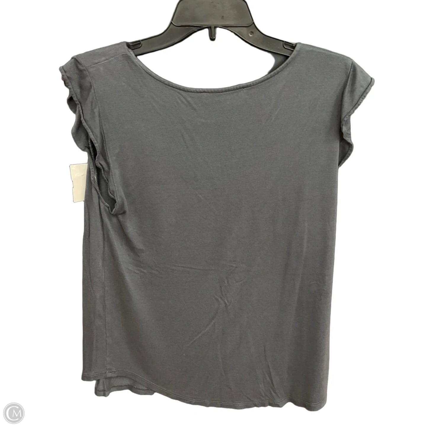 Top Short Sleeve By Loft In Grey, Size: S