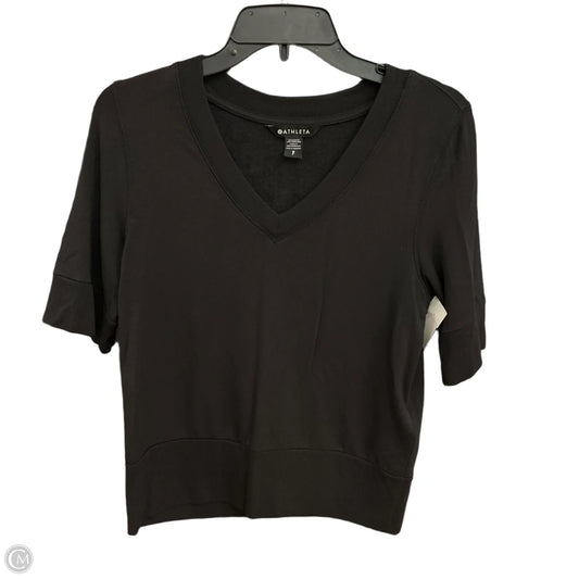 Top Short Sleeve Basic By Athleta In Black, Size: S