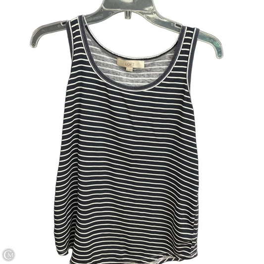 Top Sleeveless By Loft In Striped Pattern, Size: S