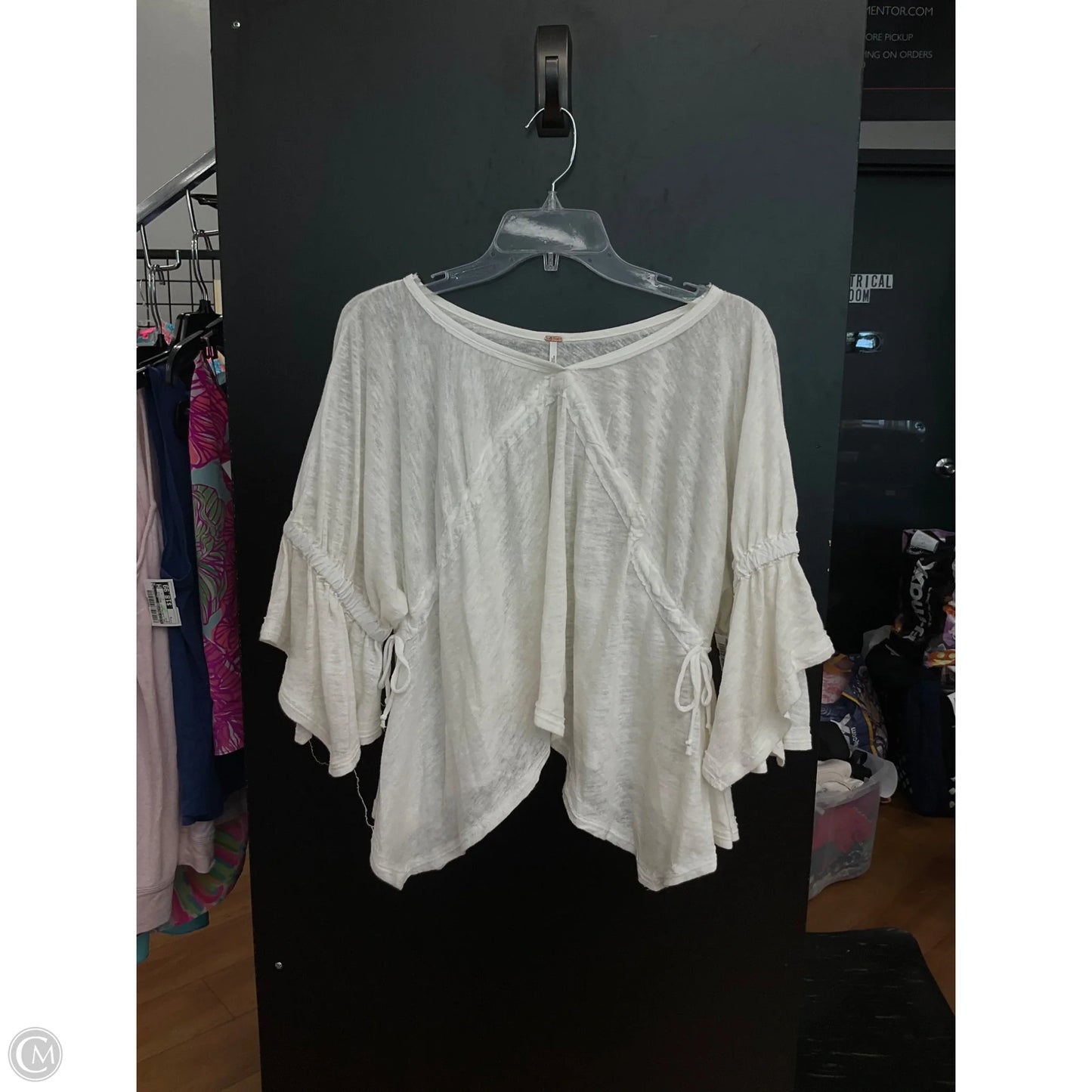 Top 3/4 Sleeve By Free People In White, Size: Xs