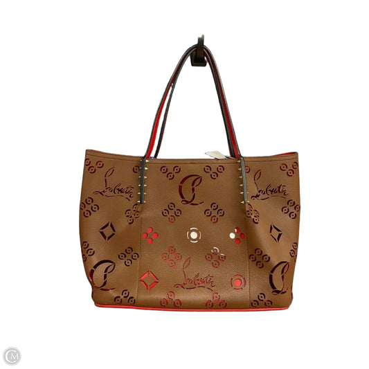 Handbag Luxury Designer By Christian Louboutin, Size: Large