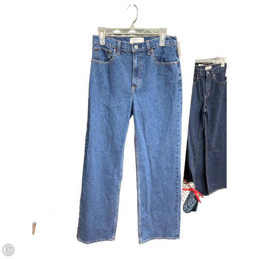 Jeans Straight By Abercrombie And Fitch In Blue Denim, Size: 6