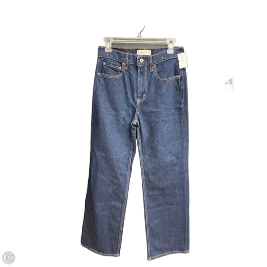 Jeans Straight By Abercrombie And Fitch In Blue Denim, Size: 4