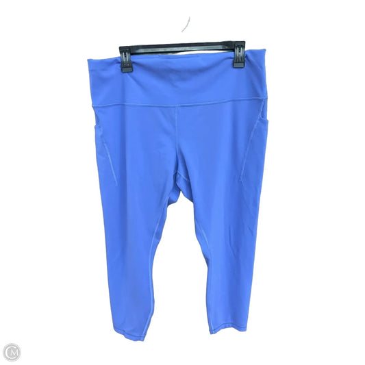 Athletic Leggings By Lululemon In Blue, Size: 2x