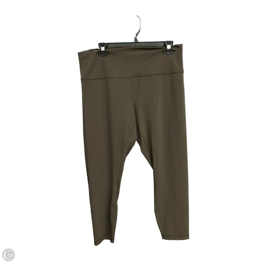 Athletic Leggings By Lululemon In Green, Size: Xxl
