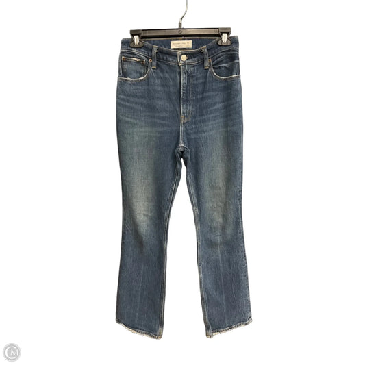 Jeans Boot Cut By Abercrombie And Fitch In Blue Denim, Size: 2