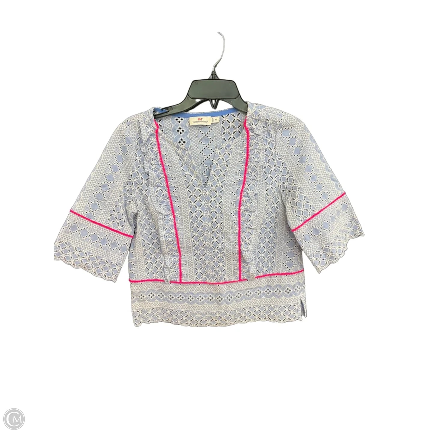 Top 3/4 Sleeve By Vineyard Vines In Blue, Size: Xs