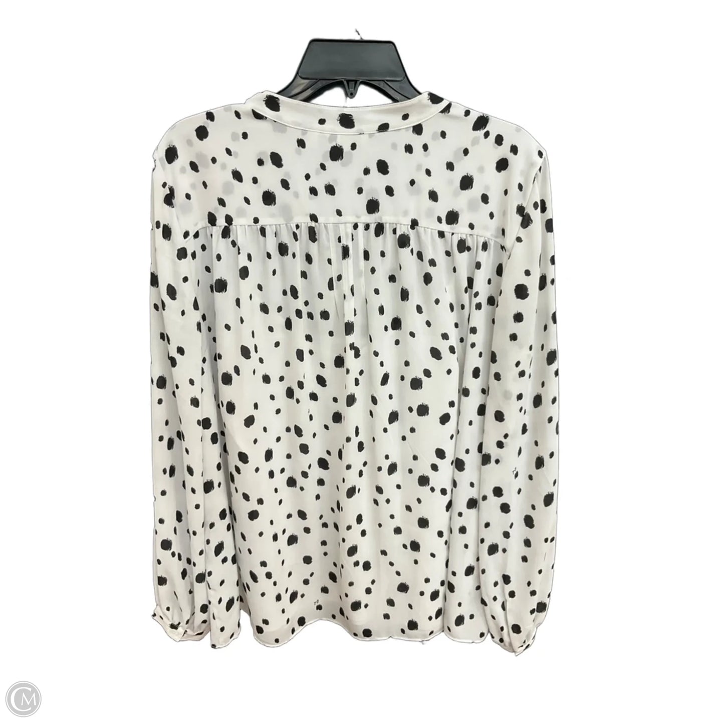 Blouse Long Sleeve By Ted Baker In White, Size: S