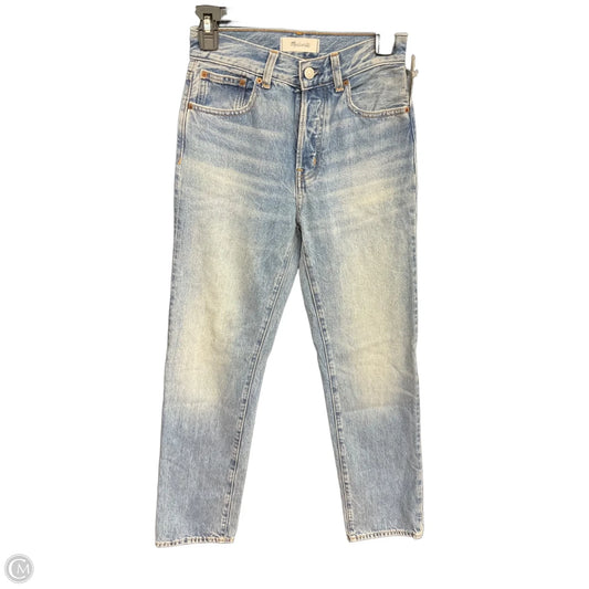 Jeans Straight By Madewell In Blue Denim, Size: 0