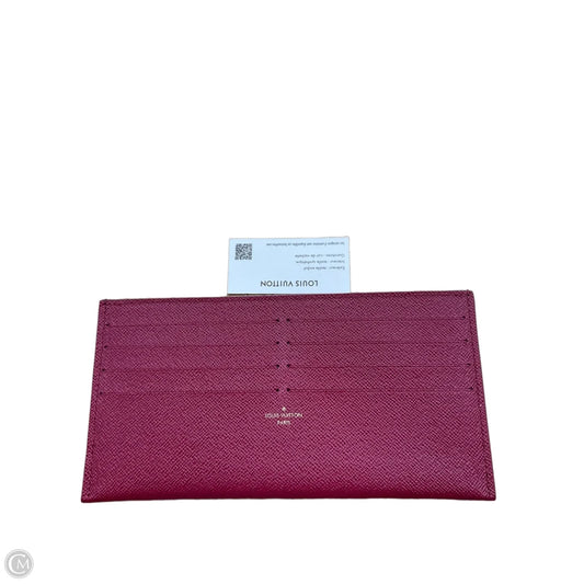 Wallet Luxury Designer By Louis Vuitton, Size: Medium