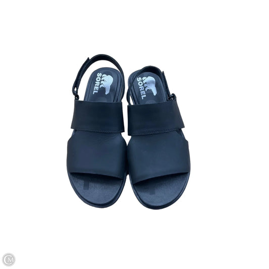 Sandals Flats By Sorel In Black, Size: 7