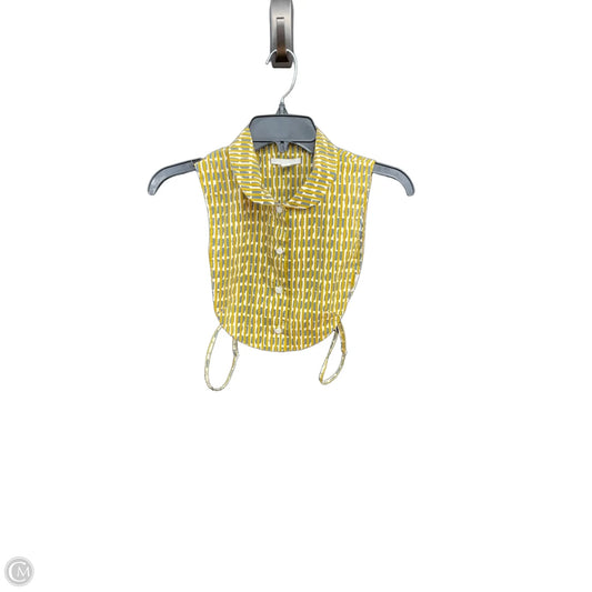 Top Sleeveless By Cos In Yellow, Size: Xs