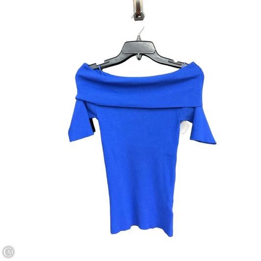 Top Short Sleeve By Michael By Michael Kors In Blue, Size: S