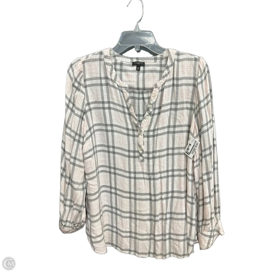 Top Long Sleeve By Talbots In White, Size: Xlp