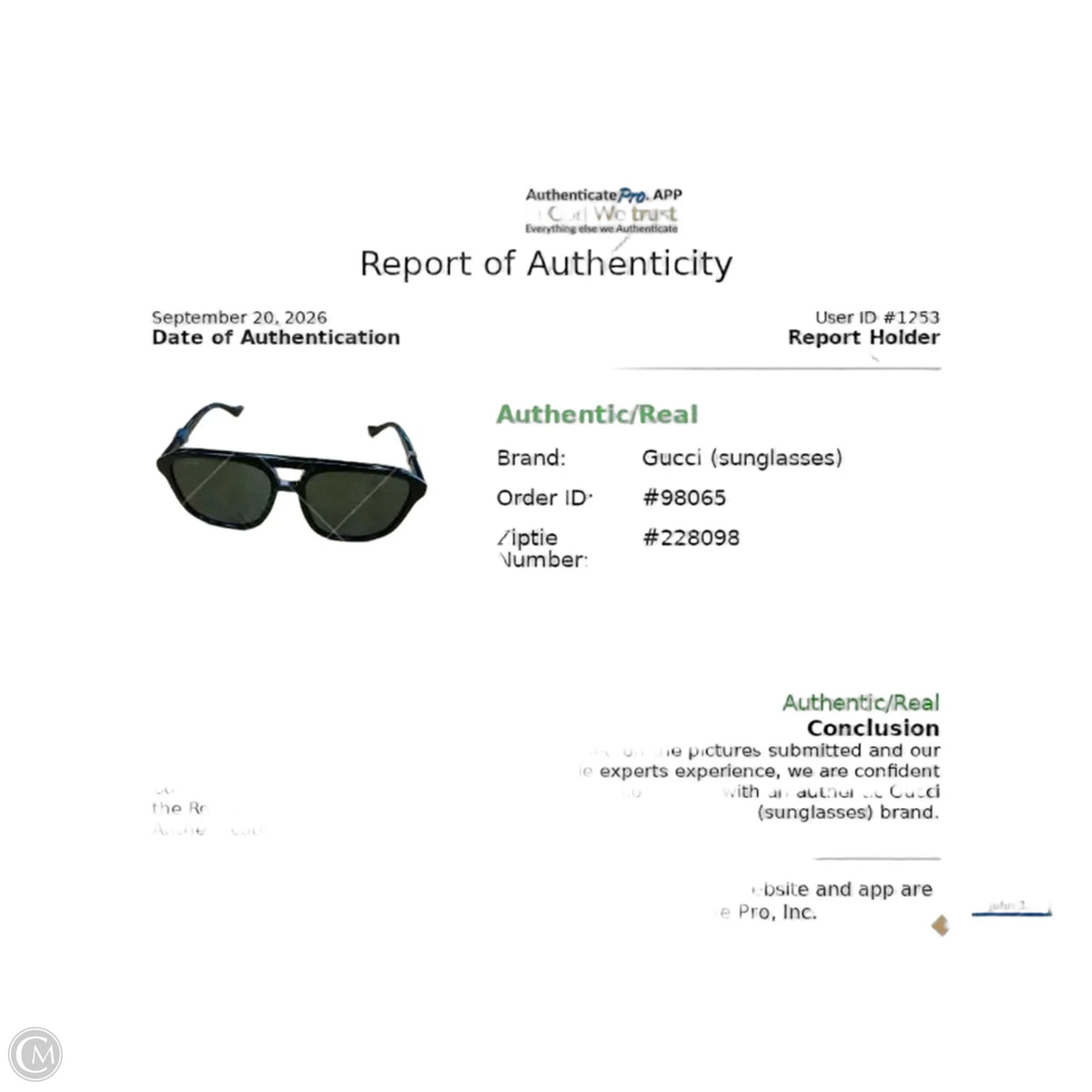 Sunglasses Luxury Designer By Gucci, Size: