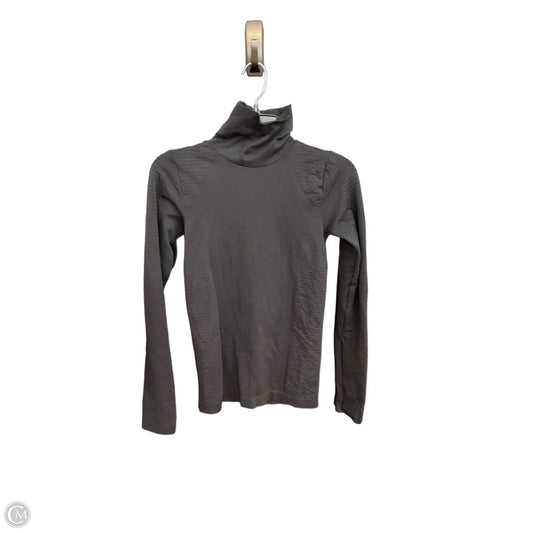 Athletic Top Long Sleeve Collar By Athleta In Black, Size: Xs