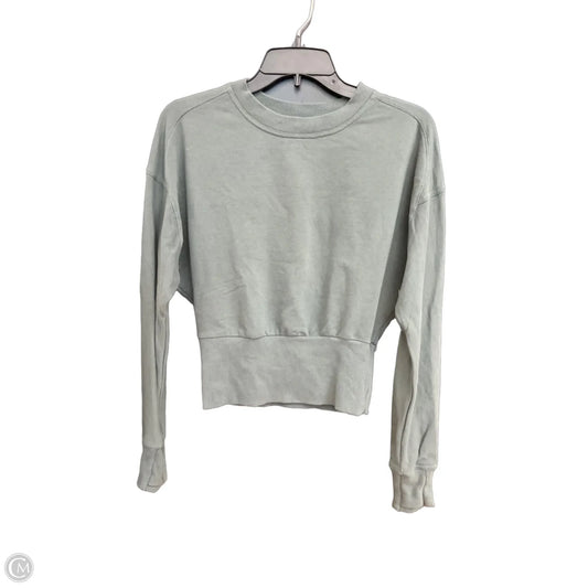 Athletic Sweatshirt Crewneck By Athleta In Green, Size: Xxs