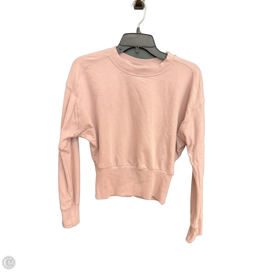 Athletic Sweatshirt Crewneck By Athleta In Pink, Size: Xxs
