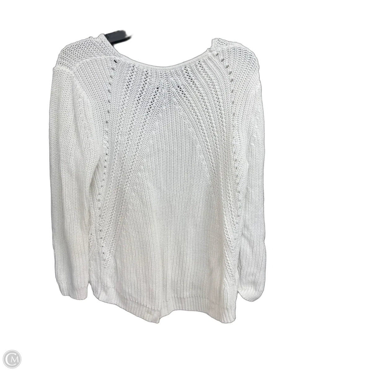 Sweater By Loft In White, Size: L