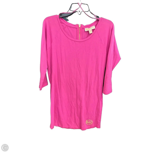 Dress Casual Midi By Michael By Michael Kors In Pink, Size: M