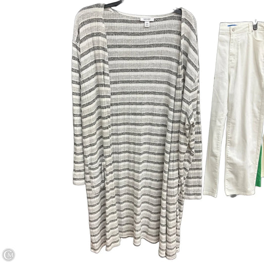 Cardigan By Nine West In Striped Pattern, Size: Xxl