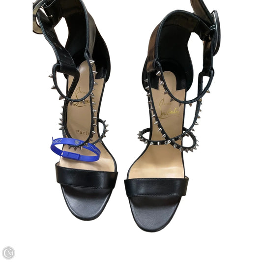 Sandals Luxury Designer By Christian Louboutin In Black, Size: 7