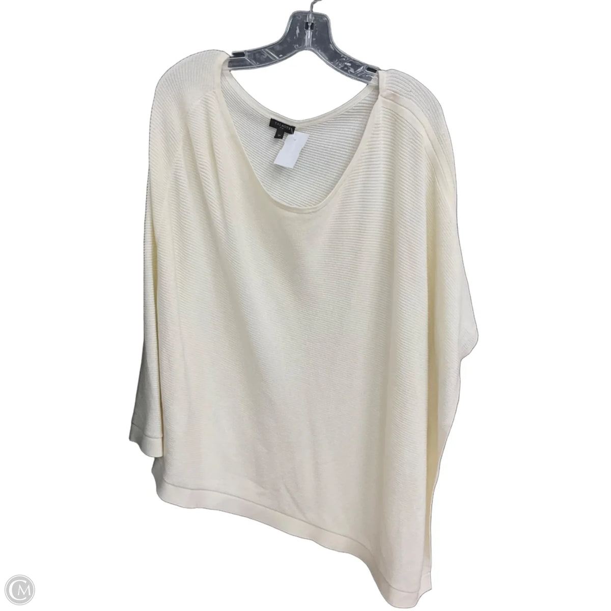 Poncho By Talbots In Cream, Size: 1x