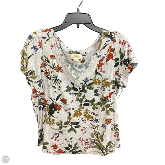 Top Short Sleeve By Maeve In Floral Print, Size: L