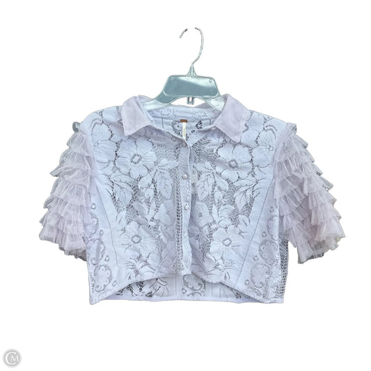Top Short Sleeve By Free People In Purple, Size: S