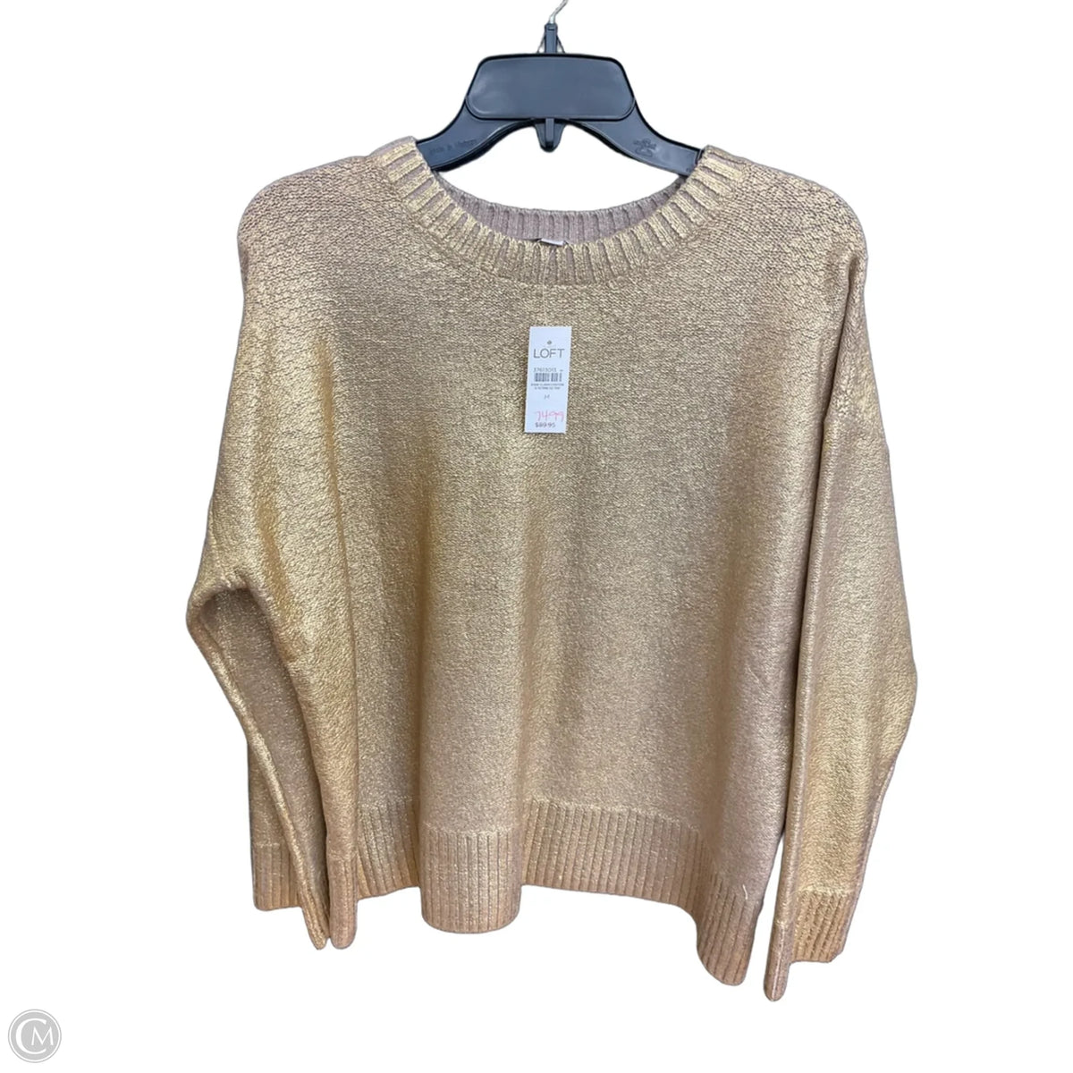 Sweater By Loft In Gold, Size: M