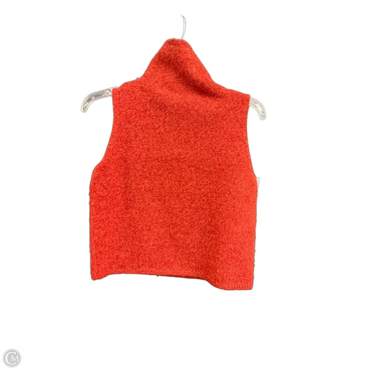 Sweater Short Sleeve By Calvin Klein In Red, Size: M