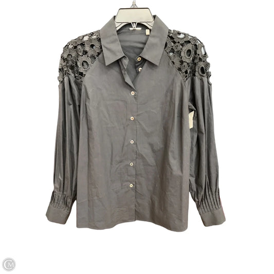 Blouse Long Sleeve By Elie Tahari In Black, Size: S