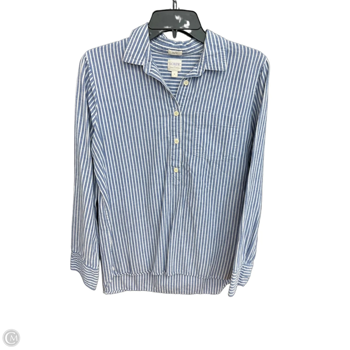 Top Long Sleeve By J. Crew In Striped Pattern, Size: M