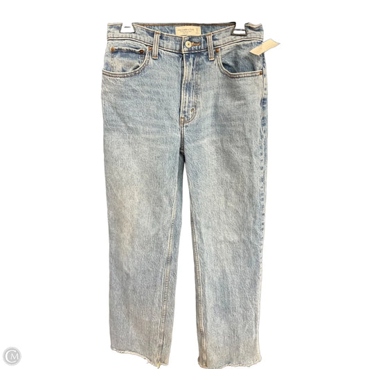 Jeans Straight By Abercrombie And Fitch In Blue Denim, Size: 4l
