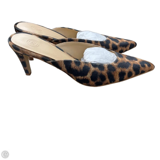 Shoes Heels Kitten By Urban Outfitters In Animal Print, Size: 7