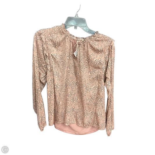 Top Long Sleeve By Dolan Left Coast In Pink, Size: Xs