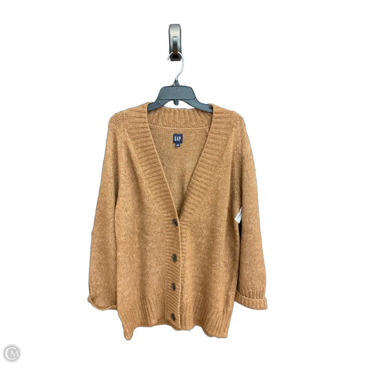 Sweater Cardigan By Gap In Brown, Size: M