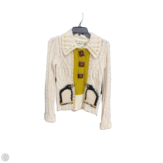 Sweater Cardigan By Field Flower In Cream, Size: Xs