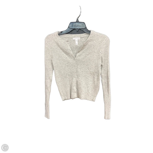 Top Long Sleeve By Leith In Grey, Size: M