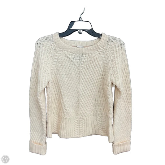 Sweater Cardigan Luxury Designer By Burberry In Cream, Size: S