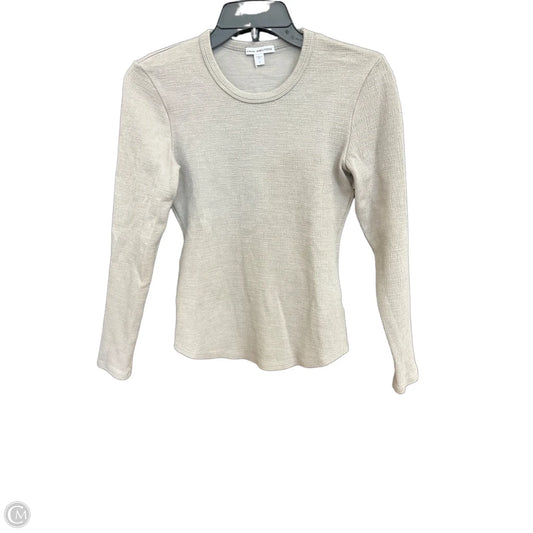 Top Long Sleeve By James Perse In Taupe, Size: Xs